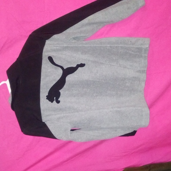 Puma fleece zip up boys M - Picture 2 of 2